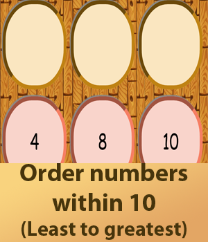 Math Game - Number Order within 10 (Least to greatest) 