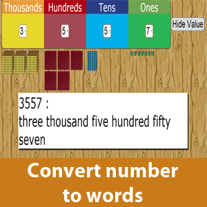 Convert number to words