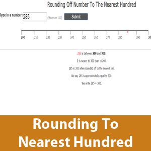 Rounding number to Nearest hundred