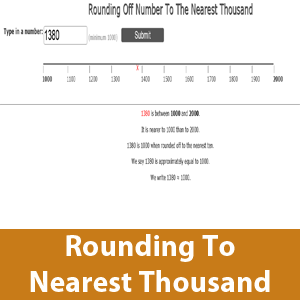 Rounding number to Nearest Thousand
