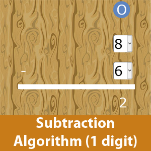 Subtraction Algorithm 1 digit
